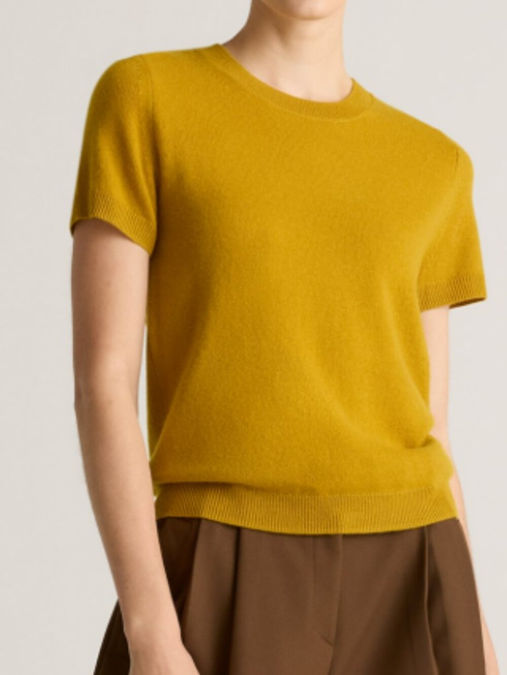Quince Short Sleeves Cashmere Sweater
